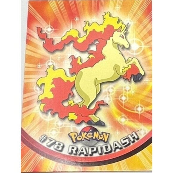 Rapidash Pokemon Card Topps #78 TV Animation Edition Series Blue Logo - Picture 5 of 5